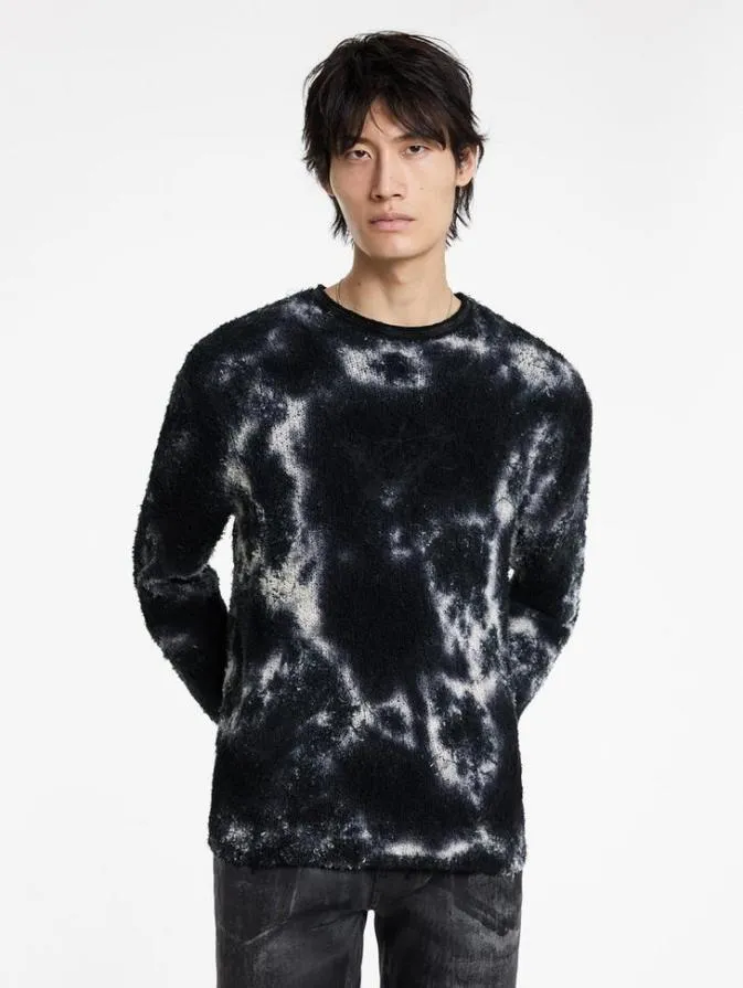 Men Sweaters John Varvatos VALENTE CREWNECK Blackwhite