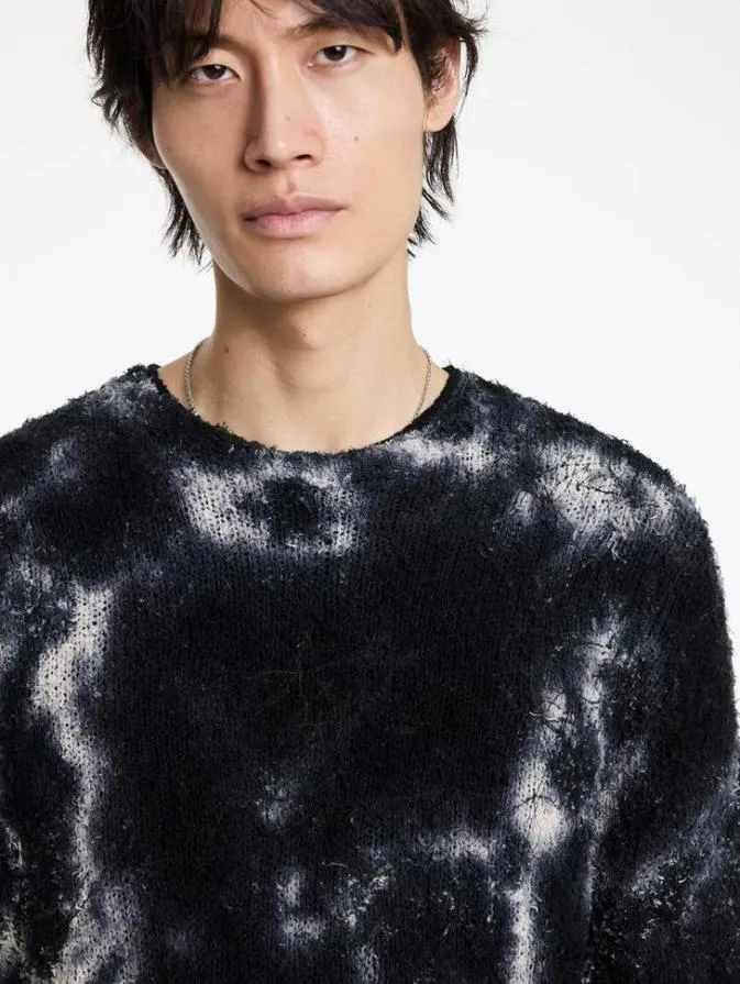 Men Sweaters John Varvatos VALENTE CREWNECK Blackwhite