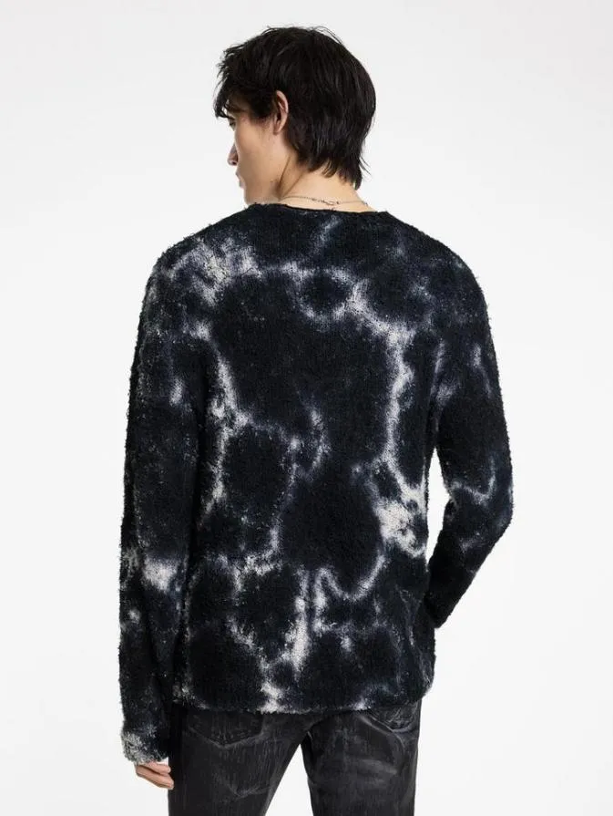 Men Sweaters John Varvatos VALENTE CREWNECK Blackwhite