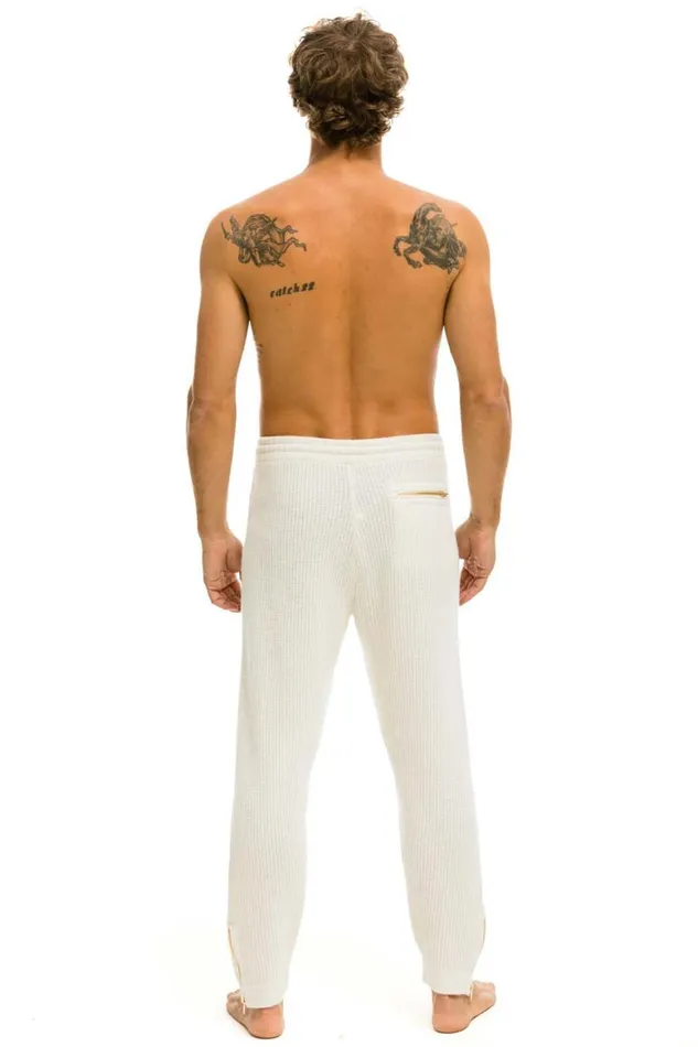 Men Sweatpants Aviator Nation Vintage Cabin Cashmere Sweater Pant Vintage White