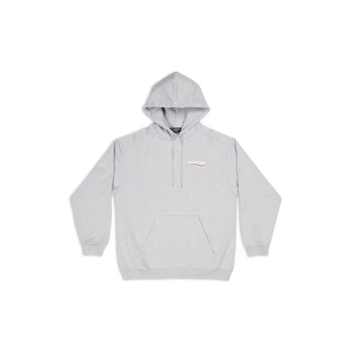 Men Sweatshirts and Hoodies Balenciaga Political Campaign Hoodie Medium Fit In Grey Men Sweatshirts and Hoodies Balenciaga Political Campaign Hoodie Medium Fit In Grey