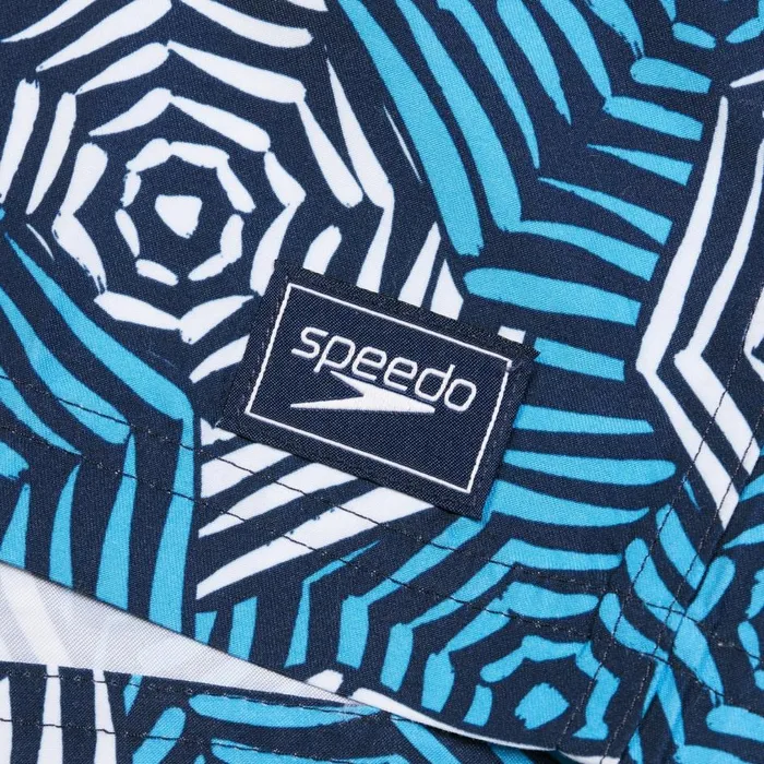 Men Swim Shorts Speedo Men039s Printed Leisure 16034 Swim Shorts BlueWhite