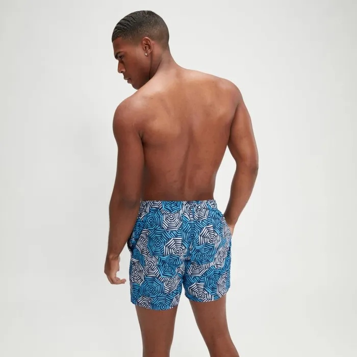 Men Swim Shorts Speedo Men039s Printed Leisure 16034 Swim Shorts BlueWhite