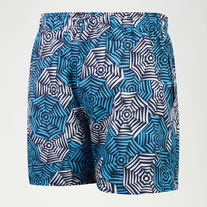 Men Swim Shorts Speedo Men039s Printed Leisure 16034 Swim Shorts BlueWhite