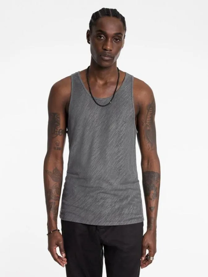 Men TShirts John Varvatos BROOME TANK Grey Stone