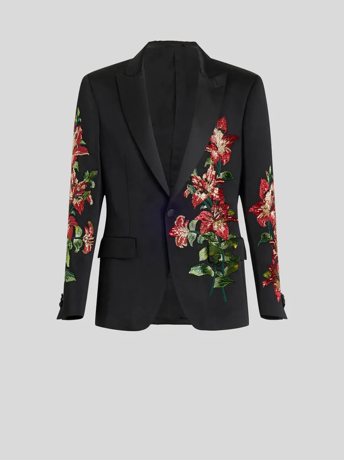 Men Tailored Floral Embroidery Jacket Etro Jackets