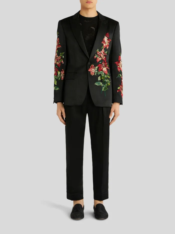 Men Tailored Floral Embroidery Jacket Etro Jackets