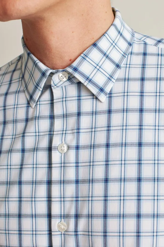 Men Tech Button Down Shirt Freemont Plaid Bonobos Casual Shirts