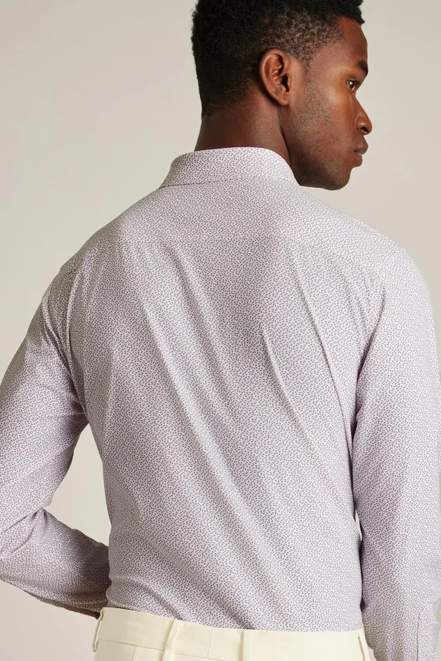 Men Tech Button Down Shirt Orchid Mist Geo Bonobos Casual Shirts