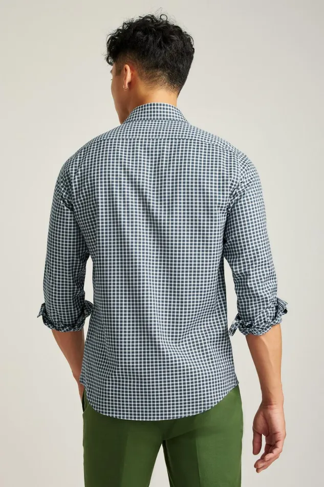 Men The Desk To Dinner Shirt Blue Caspian Check Bonobos Business Casual Shirts