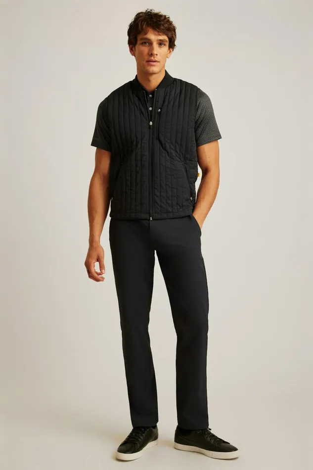 Men The Elements Vest Jet Black Bonobos Vests