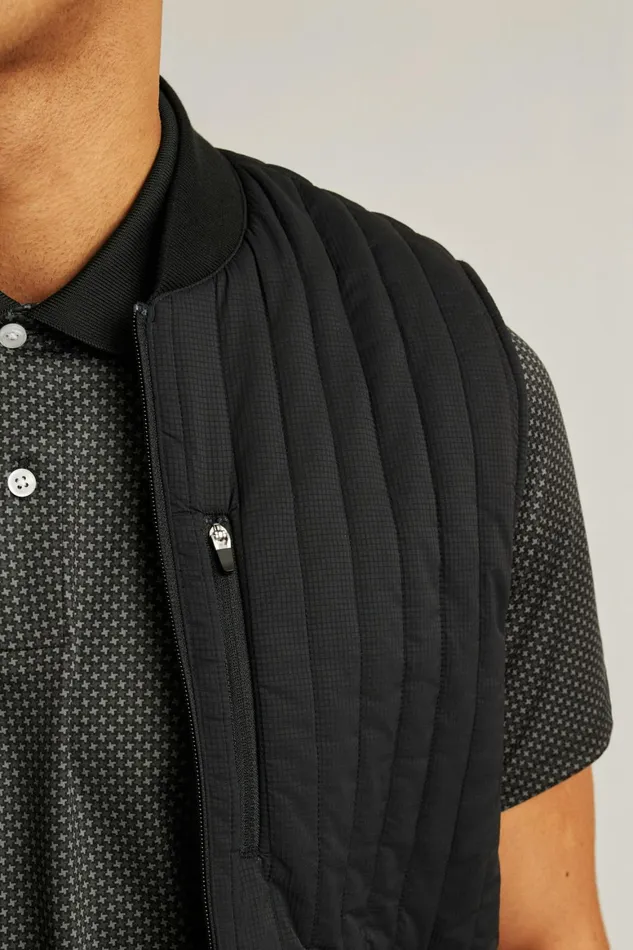 Men The Elements Vest Jet Black Bonobos Vests