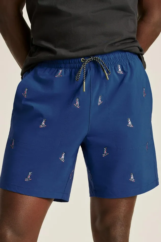 Men The Embroidered Rec Short Dinosaur Snow Day Bonobos Casual Shorts