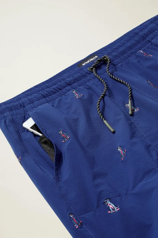 Men The Embroidered Rec Short Dinosaur Snow Day Bonobos Casual Shorts