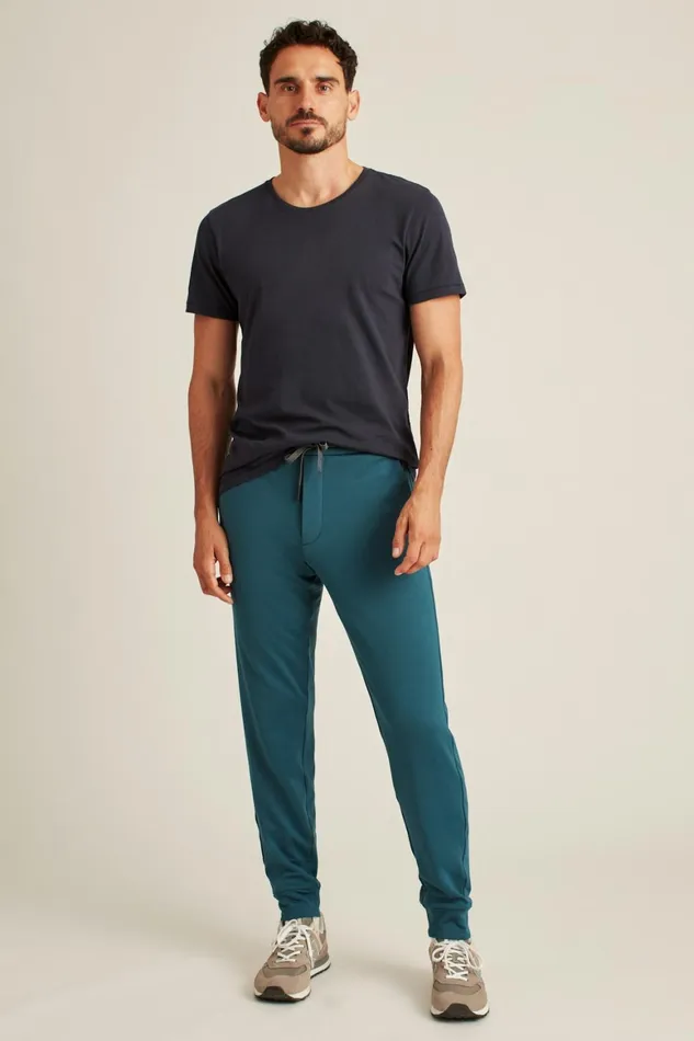 Men Thermal Homestretch Joggers Blue Lake Bonobos Joggers and Athleisure