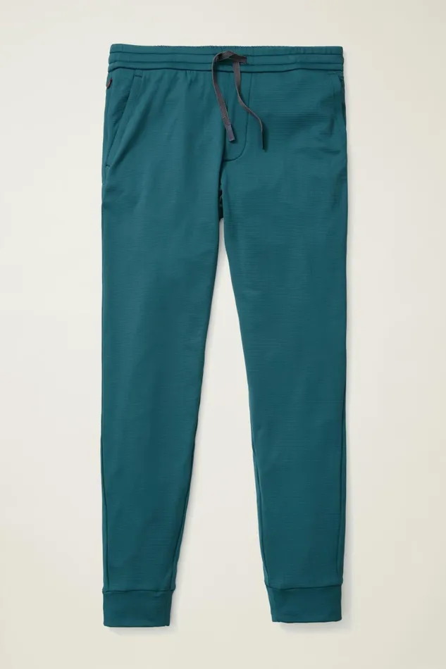 Men Thermal Homestretch Joggers Blue Lake Bonobos Joggers and Athleisure