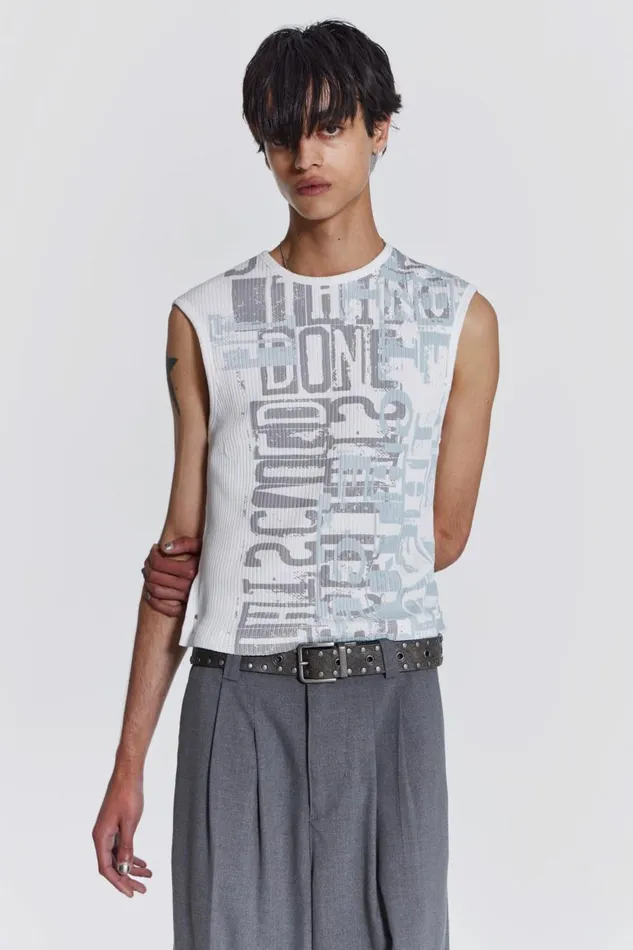 Men Thesis Tank Jaded London TShirts and Vests