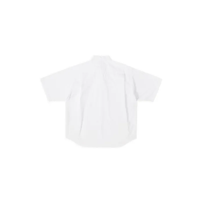 Men Tops and Shirts Balenciaga Bb Icon Short Sleeve Shirt In White