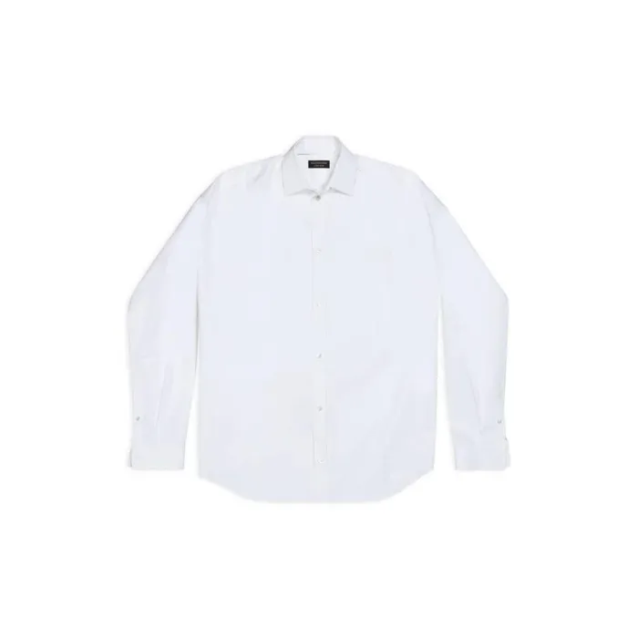 Men Tops and Shirts Balenciaga Cocoon Shirt In White