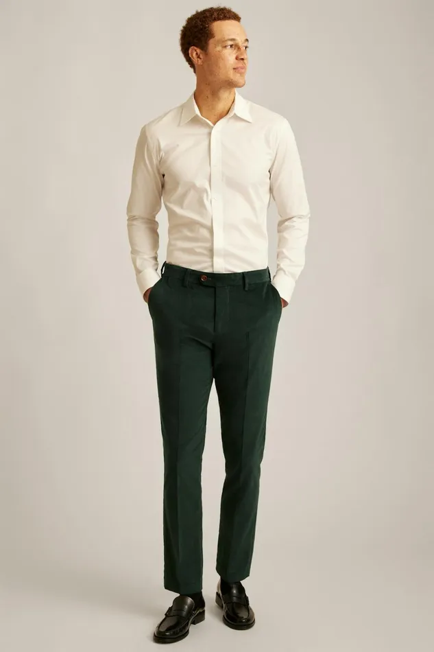 Men Velvet Trousers Green Gables Bonobos Dress Pants
