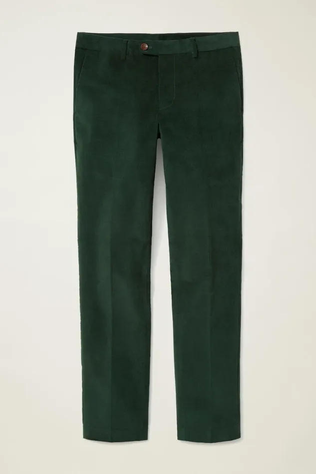 Men Velvet Trousers Green Gables Bonobos Dress Pants