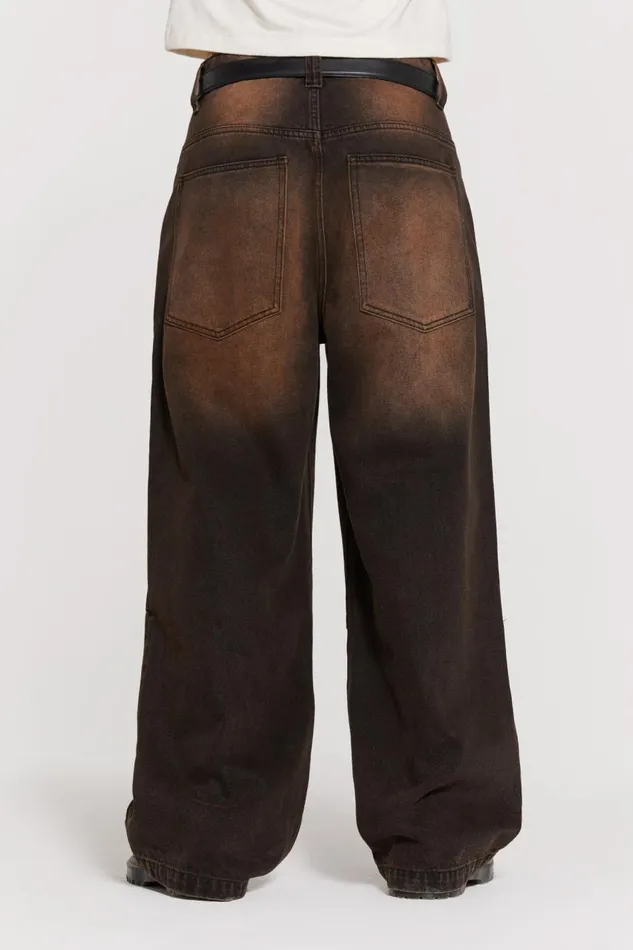 Men Vintage Brown Colossus Jeans Jaded London Colossus Jeans