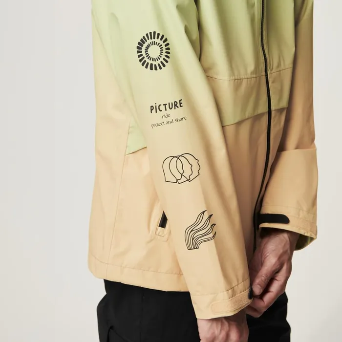 Men VOLUTE PRINTED 25L JKT Picture Organic Clothing Waterproof Jackets