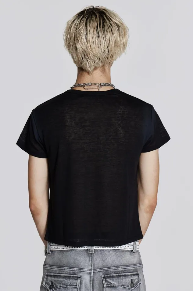 Men Washed Slogan Tshirt Jaded London TShirts and Vests