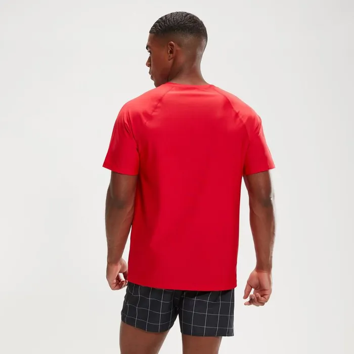 Men Wetsuits and Trisuits Speedo Men039s Essential Short Sleeve Swim Top Red Men Wetsuits and Trisuits Speedo Men039s Essential Short Sleeve Swim Top Red