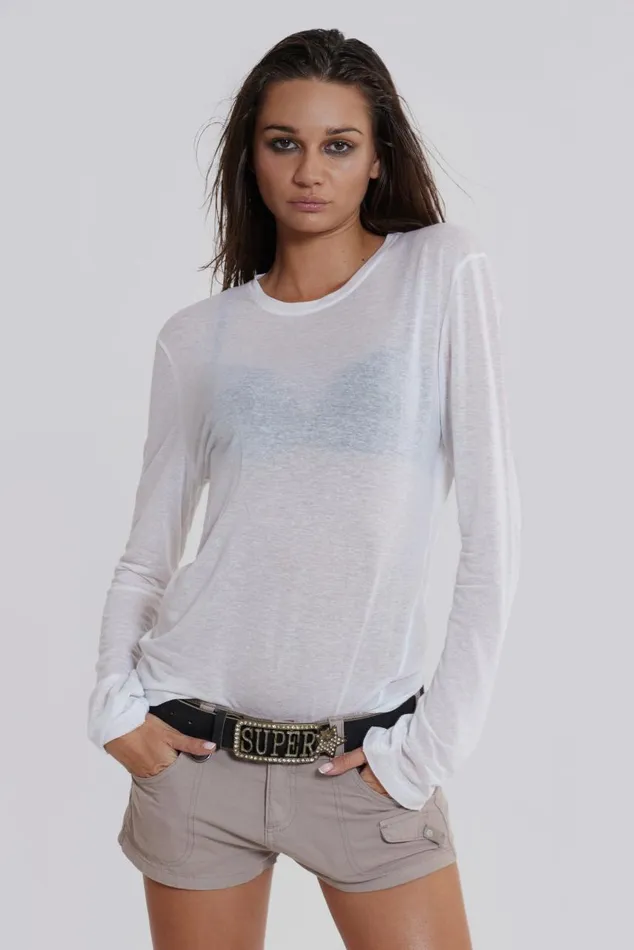 Men White Mist Long Sleeve Jaded London Basics