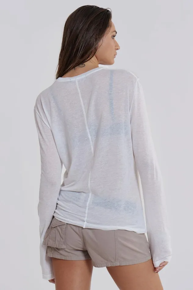 Men White Mist Long Sleeve Jaded London Basics