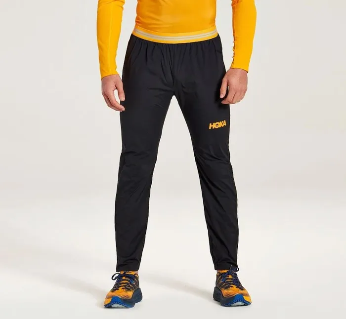 Men Wind Pant Black HOKA ONE ONE Bottoms