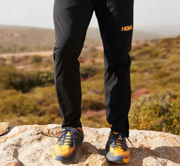 Men Wind Pant Black HOKA ONE ONE Bottoms