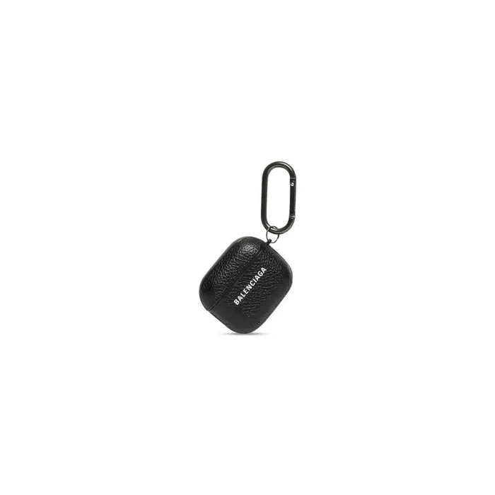 MenWomen Phone Accessories and Keyrings Balenciaga Cash Hard Earpods Case In Black MenWomen Phone Accessories and Keyrings Balenciaga Cash Hard Earpods Case In Black