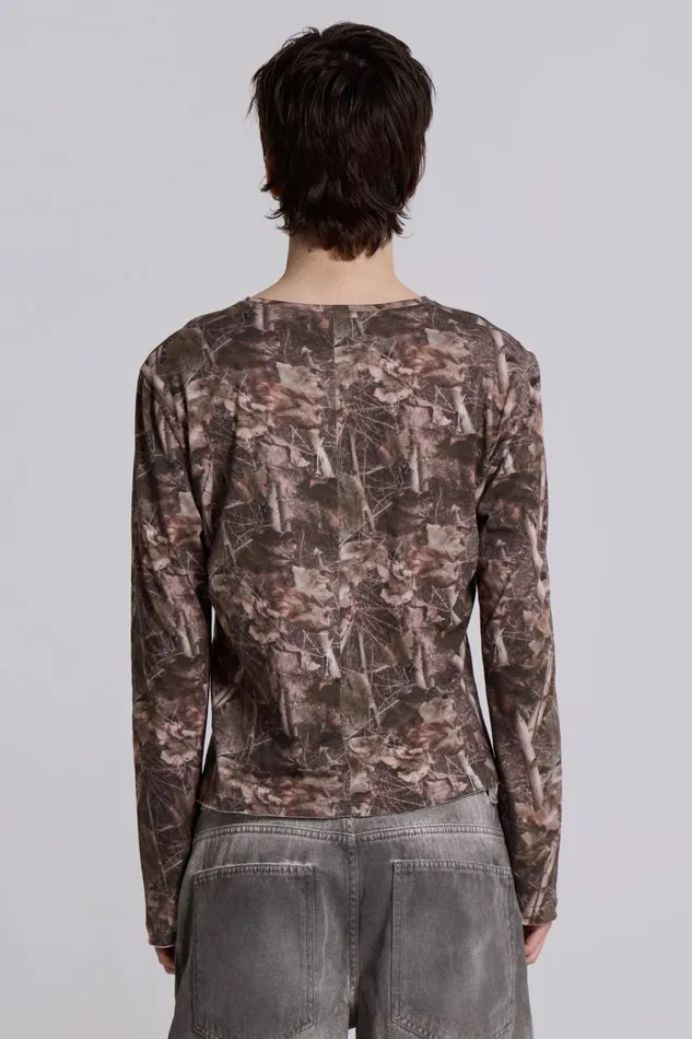 Men Woodland Long Sleeve Jaded London TShirts and Vests