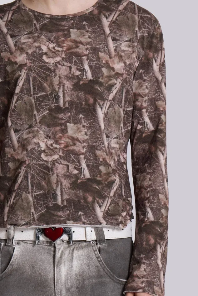 Men Woodland Long Sleeve Jaded London TShirts and Vests