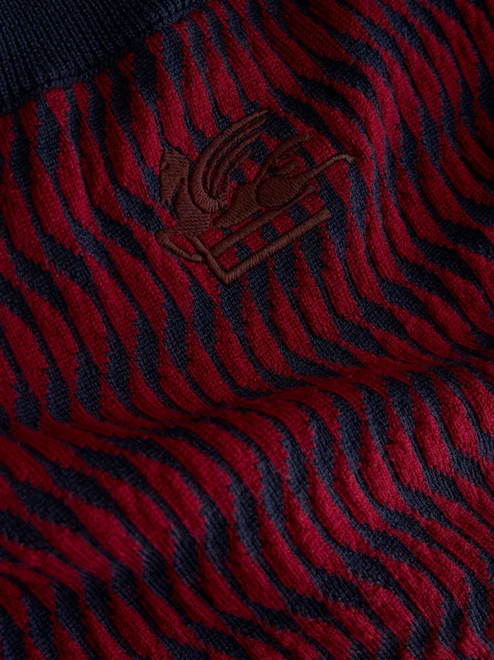 Men Wool Jacquard Sweater Etro Knitwear