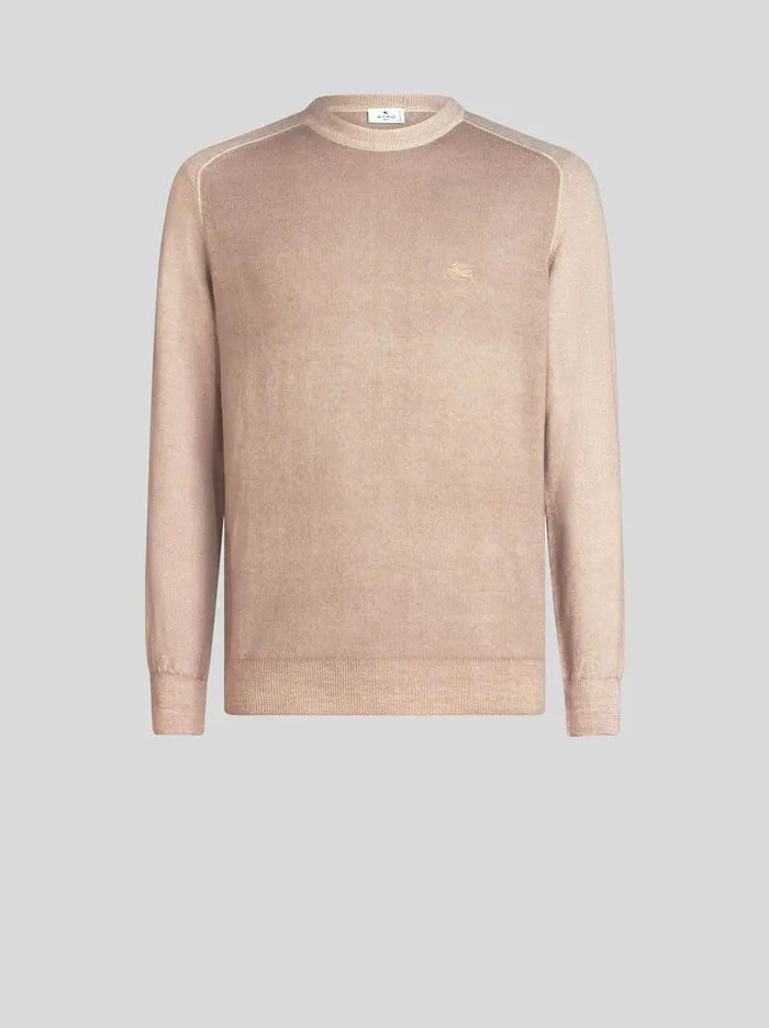 Men Wool Jumper With Logo Etro Knitwear