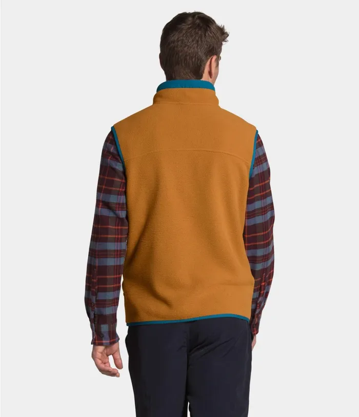 Mens Carbondale Vest Timber Tanmallard Blue The North Face Fleece