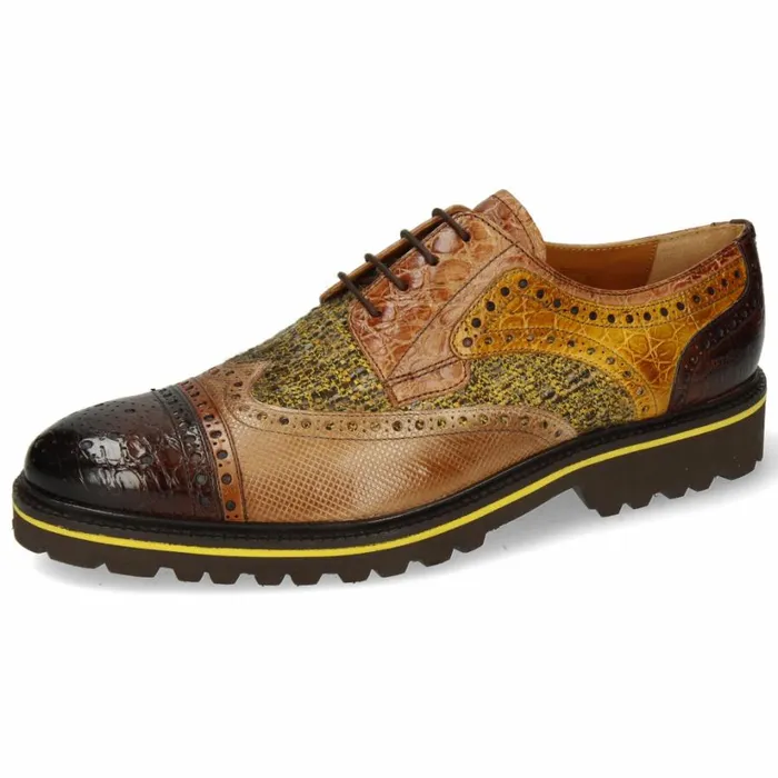 Mens Derbies Melvin and Hamilton Henry 7 Light Brown