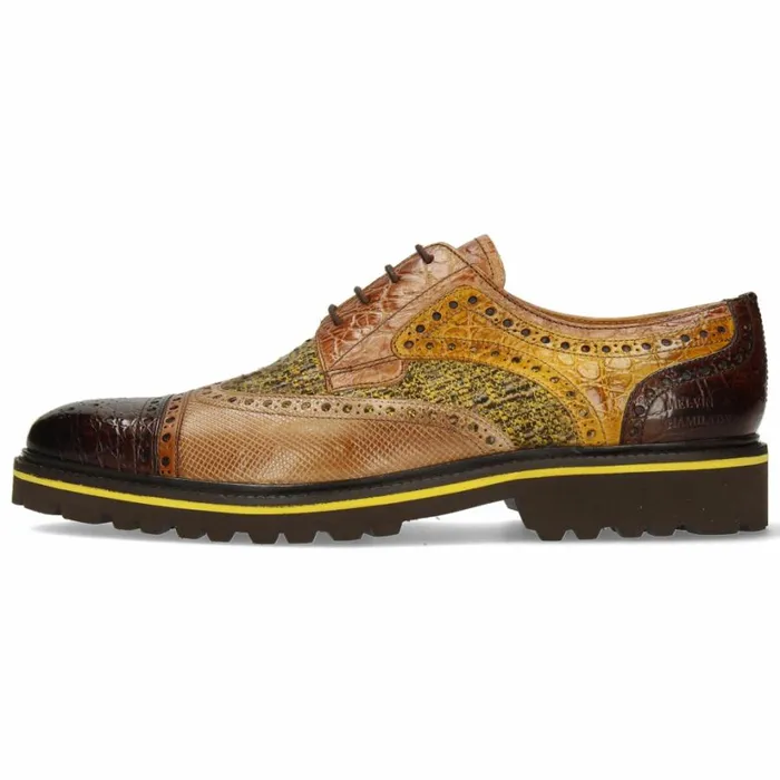 Mens Derbies Melvin and Hamilton Henry 7 Light Brown