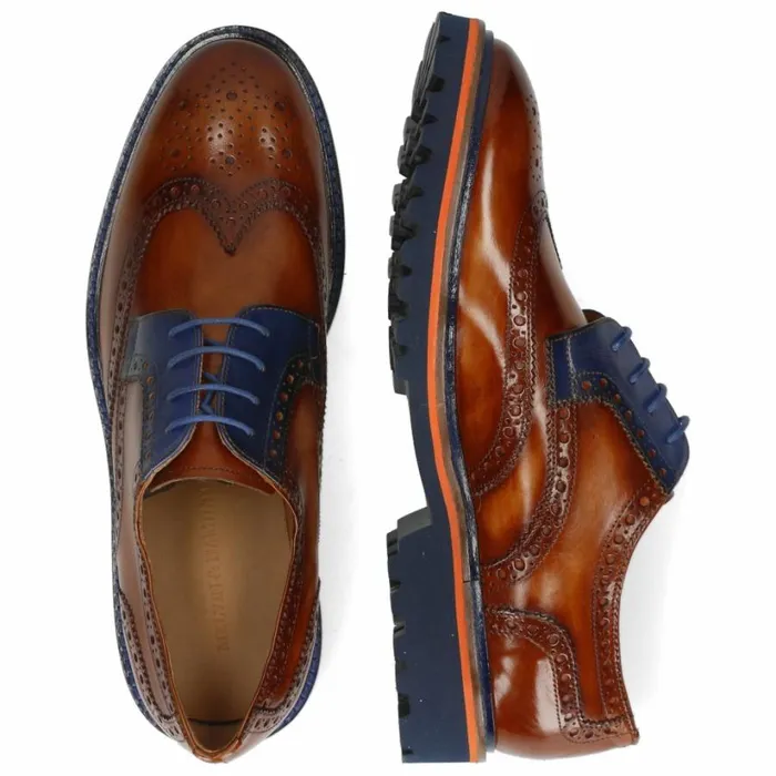 Mens Derbies Melvin and Hamilton Matthew 33 Brown