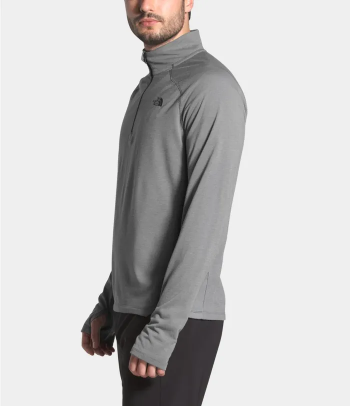 Mens Essential Zip Pullover Tnf Medium Grey Heather The North Face Active Tops