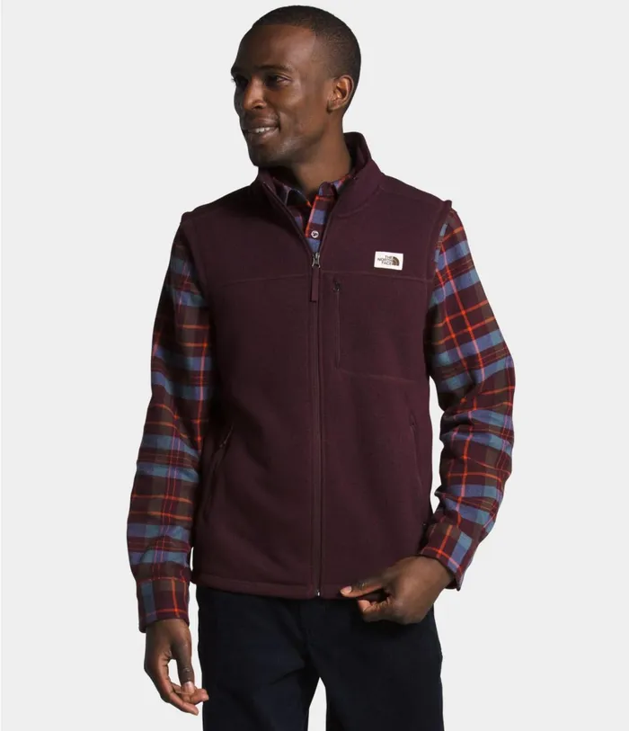 Mens Gordon Lyons Vest Root Brown Heather The North Face Vests