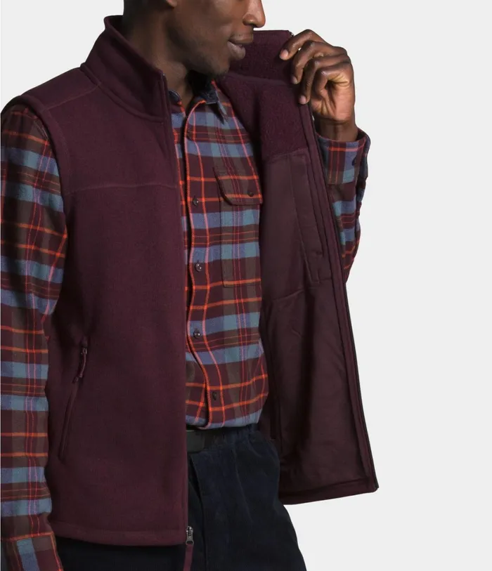 Mens Gordon Lyons Vest Root Brown Heather The North Face Vests