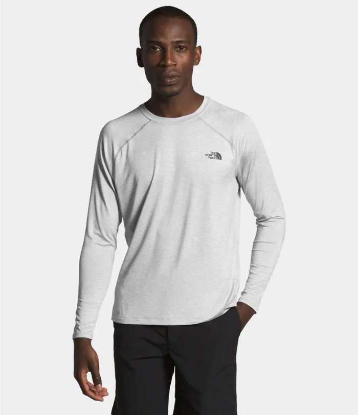 Mens HyperLayer FD Long Sleeve Tnf Light Grey Heather The North Face TShirts