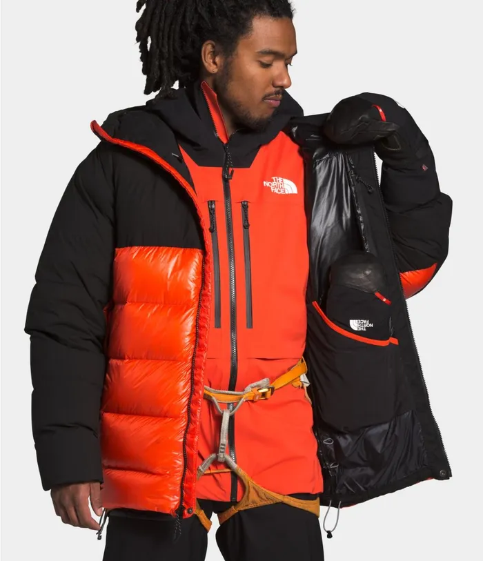 Mens Mens039 Summit L6 Down Belay Parka Flaretnf Black The North Face Snow