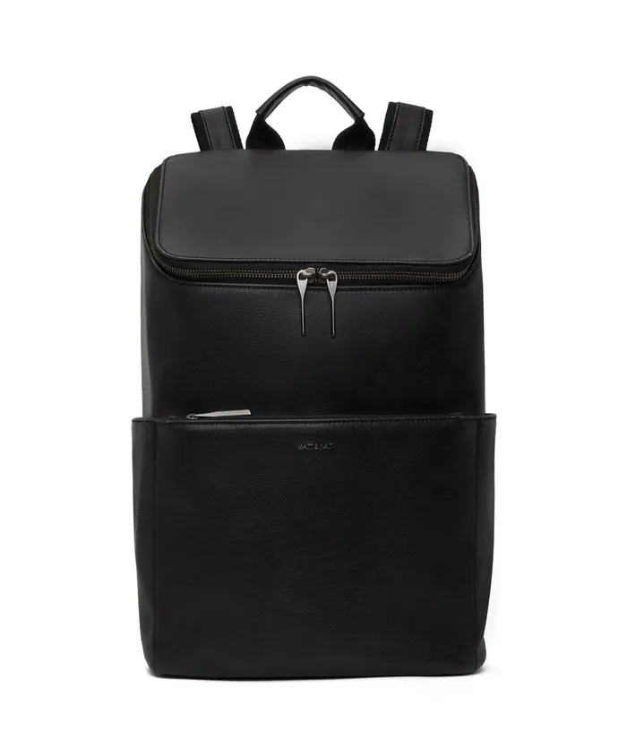 MensWomen Dean Vegan Backpack 8211 Vintage Black Matt and Nat Backpacks
