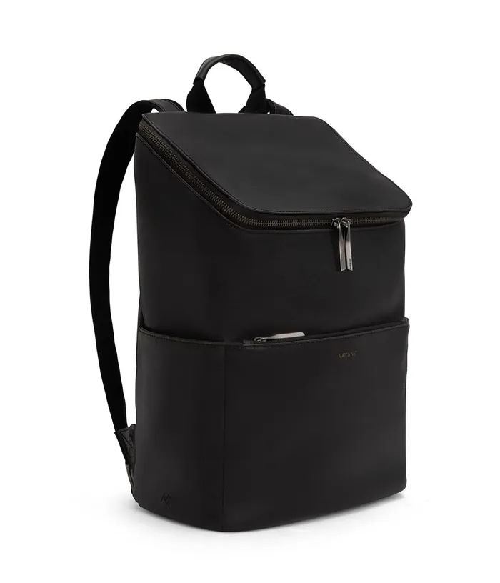 MensWomen Dean Vegan Backpack 8211 Vintage Black Matt and Nat Backpacks