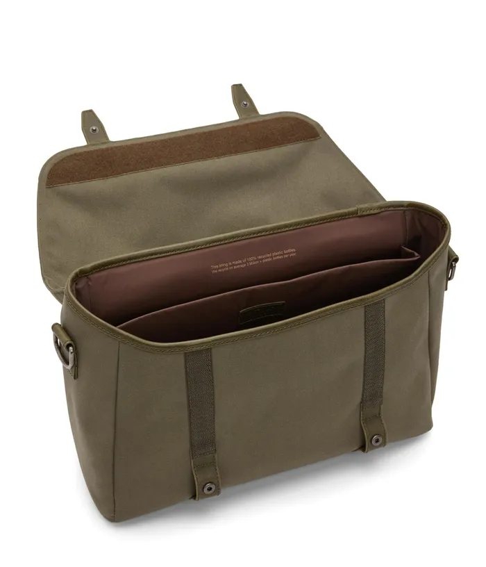 MensWomen Martel Vegan Messenger Bag 8211 Canvas Olive Matt and Nat Totes